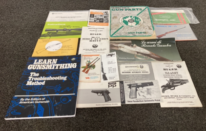 Gun Manuals, Catalogs And Smithing Books