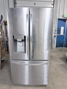 LG French Door Refrigerator, 26 cu. ft., Stainless Steel, External Water/Ice Dispenser