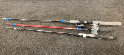 (3) Fishing Poles