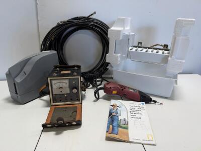 Canoga Perkins PR25A Telephone Line Tester with 577.5 Hz Tone and Ohmmeter, Ice maker motor and Cable