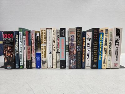 Military History & WWII Book Collection, 20 Titles, Mostly Hardcover, Bestselling Authors