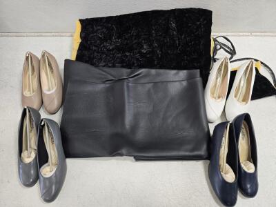 4 Pairs Auditions Women's Dress Pumps, Slip-On, Multiple Colors, Faux Leather, and Craft Fabric