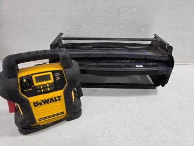 Untested DEWALT DXAEJ14 1400A Jump Starter, 120 PSI Air Compressor, Trailer Stairs