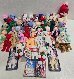 TY Beanie Baby & Plush Collection, 50+ Pieces, Holiday, Patriotic, Hello Kitty, McDonald&rsquo;s NIP