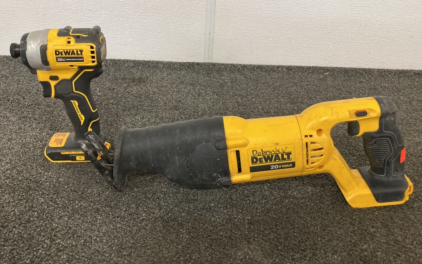 Dewalt 20V Reciprocating Saw And Impact Driver