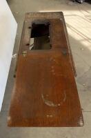 Antique Singer Treadle Sewing Machine Cabinet with Cast Iron Base, Circa Early 1900s - 5