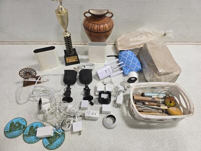 Arlo Security Camera System, Wavlink WiFi Extender, Trophies, Craft Tools & More - Mixed Lot