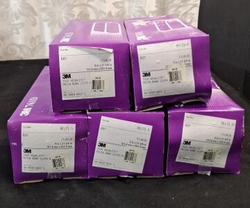 (5) 5-Count Boxes Of 3M 761D Regalite Resin Bond Cloth Sanding Belts, 4" x 21-3/4", 80-Grit