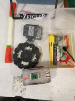 Mixed Lot: Green Canvas Duffel Bag, Food Storage Containers, Kitchen Tools, 2 Board Games, Frames - 3