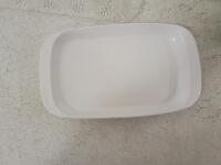 Corelle Spring Blossom Dinnerware Set with Two Clear Floral Plastic Serving Trays - 3