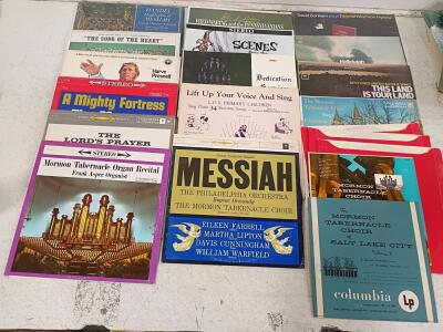 Mormon Tabernacle Choir & LDS Vintage Vinyl LP Record Lot, Columbia/Vanguard, 1950s&ndash;1970s, 15+ Albums