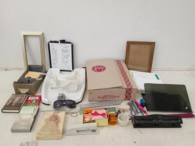 Vintage Kirby Classic III Vacuum Accessories, Plus Assorted Office and Household Items