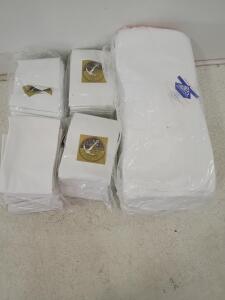 Dwight Anchor Dual-Finish Percale White Flat Pillow Cases 42x34 in, 65/35 Poly-Cotton, USA, Commercial Grade