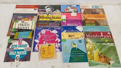 Vintage 1950s-60s Classical, Opera & Jazz LP Lot &ndash; 24 Albums, RCA, Decca, Columbia, Bing Crosby