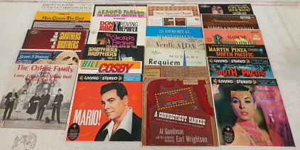 Lot of 23 Vintage LP Records &ndash; Comedy, Classical, Opera, Broadway &ndash; RCA Victor, Columbia