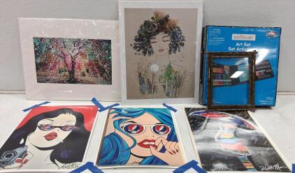 Kurt Maurer Numbered Art Prints, Creatology 235pc Art Set, Decorative Frame