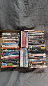 Large Mixed Lot of 61+ DVD Movies & 1 Music CDs, Multi-Genre, Original Cases, Region 1, US Release