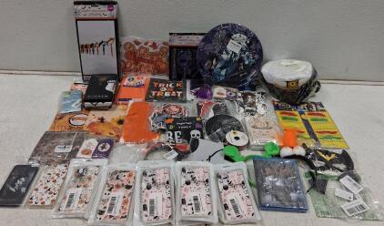 Halloween & Fall Party Decor + 7 Phone Cases, Costumes, "Lullaby" Blu-ray, Plates