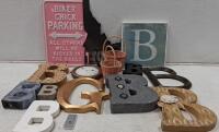 Decorative B Letters&ndash; Wall & Table Decor, Sign, Clock, Home Accent Mix