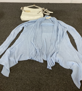 Nicole Miller Purse And Cardigan