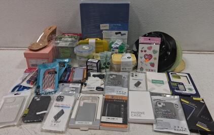Phone Cases, Yoga Foam Wedge, Easyfox Size 9.5 Sandal, Scissors, Food Containers, More