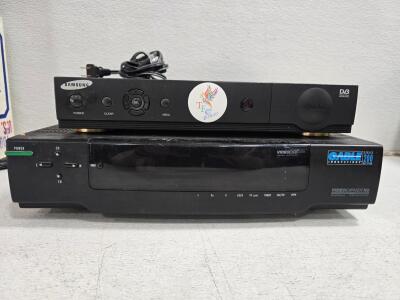 Both Powers On Samsung AlphaStar DVB Satellite Receiver & Cable Innovations Videocipher II Series 200, Dual Units