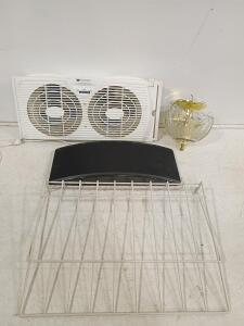 White-Westinghouse Dual Window Fan, 2-Speed Controls, Approx. 21.5" x 10" Working