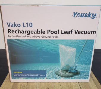 Yousky Vako L10 Rechargeable Pool Leaf Vacuum, 83 GPM, 2200mAh, 3hr Run, 69in Pole