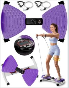 Kovaflex ZOP-S3000 Waist Twister Exercise Machine, Adjustable Resistance, 300lb Capacity, LCD Monitor