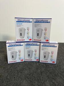 Shenzhen Yishun Ultrasonic Pest Repeller 6-Pack, 5W, 25&ndash;65kHz, 800&ndash;1200 sq. ft. Coverage