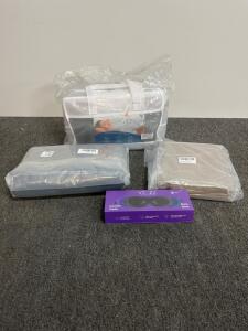 Full Body Bath Pillow 5D Air Mesh, 21 Suction Cups, Headrest, Everlasting Comfort, Grey
