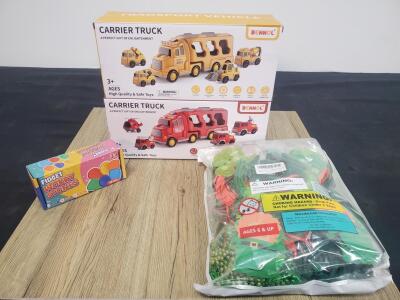 Bennol Carrier Truck Transport Vehicle Playset, 3+ Age, Light & Music, 4-Piece Kit And More