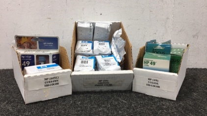 Assorted HP INK Carteidges and Photo Carteidges and More