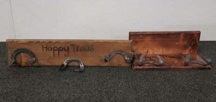 HorseShoe Wood Shelf/Decor (2)