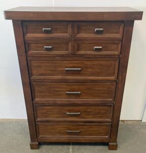 Private Reserve Tall Chest Of Drawers, 6-Drawer Dresser, 37" W x 17" D x 52.5" H