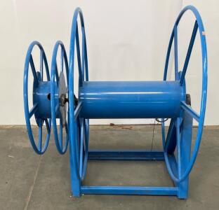 Heavy Duty 36" Industrial Steel Cable/Hose Reel, Dual Flange, Floor Mount, Browning VPS-112 Bearing