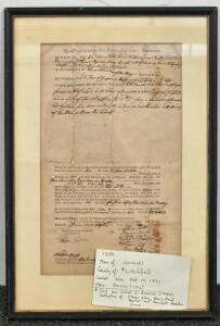 1784 Land Deed, Cornwall, Litchfield County, CT, 5 Acres, Frame, Multiple Signatures