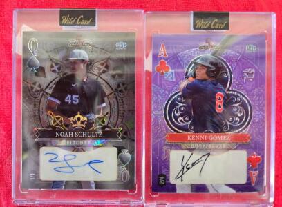 2024 Wild Card 5 Card Draw Noah Schultz 1/1 & Kenni Gomez 2/4 Autographed Baseball Cards