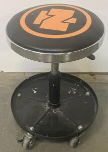 HZ Rolling Pneumatic Mechanic's Shop Stool With Tool Tray And 5 Casters