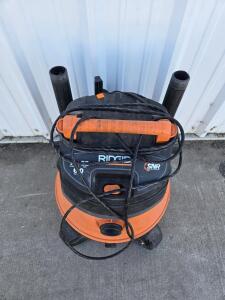 RIDGID WD1270 12 Gallon 6 HP Wet/Dry Shop Vacuum, 120V, SNR, 20ft Cord, Serial WD12700 17 07175