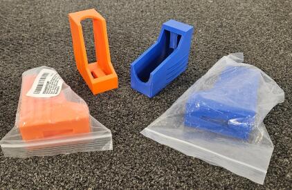 Four 12-Gauge Magazine Speed Loaders for Armscor VR80/VR60/VRPA, 5/9/19-Round Mag, Orange/Blue
