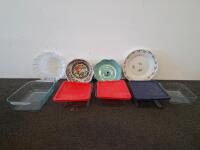 Large Lot Kitchen Food Storage Containers, Mixing Bowls & Plates &ndash; Plastic, Glass & Ceramic, 27 Pieces Tupperware and Pyrex brands - 4