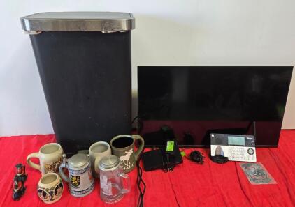 Steins, Mugs, Electronics, and Collectibles