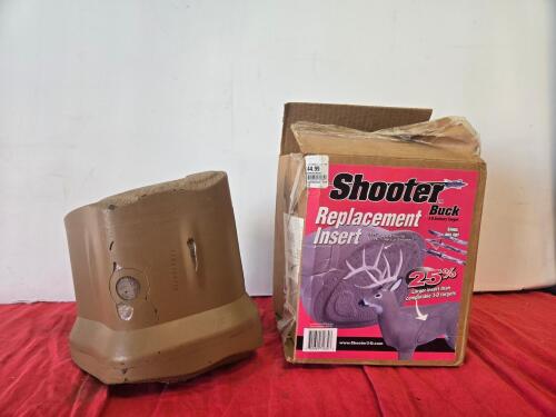 Shooter Buck Replacement Insert 3D Archery Target, High-Density Foam, For Field/Broadhead Tips