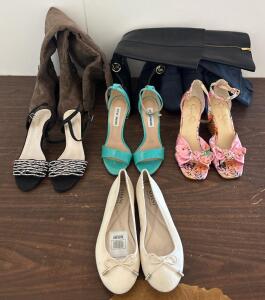 6 Pairs Women's Shoes: Michael Kors Boots, Steve Madden Sandals, Albini Flats (SIZE 5.5)