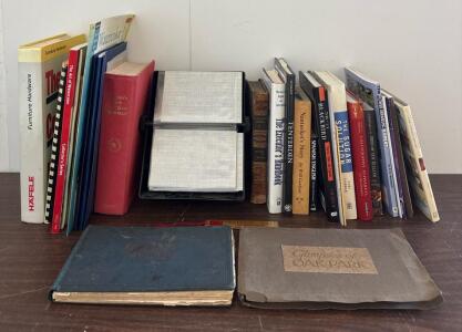 Antique & Reference Books: Oak Park History, H&auml;fele Furniture Guide, Vintage Rolodex, And More