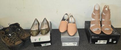 Vince Camuto VN-KIKIE Loafers 8 1/2, INC LEXINI2F Heeled Sandals 10, Ballet Flats size 5, & Hiking Boots size unknown, Multiple Sizes