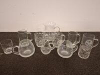 Mixed Kitchenware & Drinkware Lot &ndash; Glassware, Red Ceramic Bakeware, Plastic Containers - 5