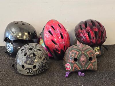 Set of 8 Youth/Adult Multi-Sport & Bicycle Helmets &ndash; KRASH!, Bell, Schwinn, Unique Graphics
