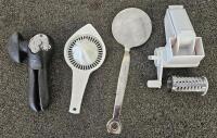 Mixed Lot: Clarifion Air Purifiers, PRIORARE LED Lights, Mainstays Rug Pads, Assorted Kitchen Tools - 3